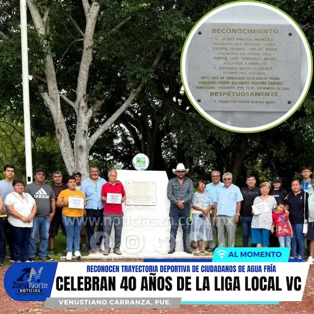 Celebran 40 años de la liga local.